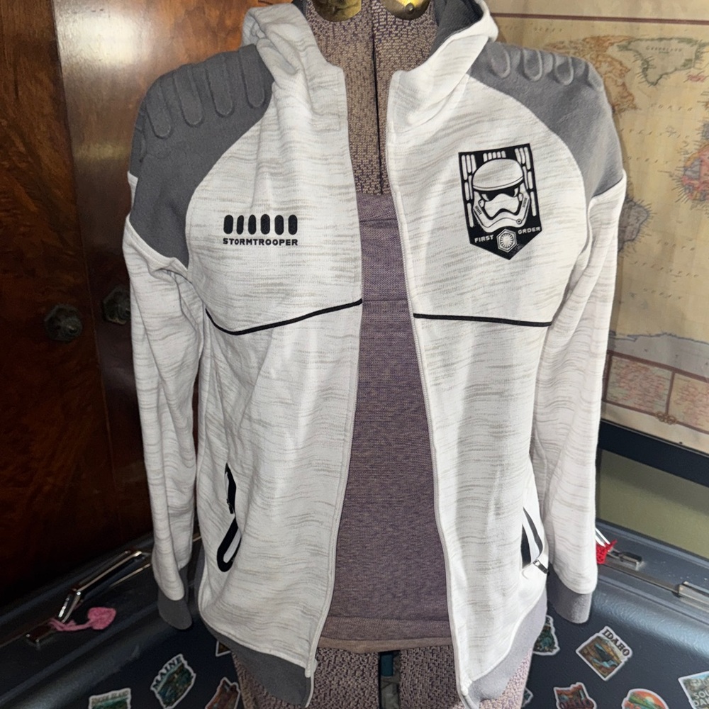 First Order" Stormtrooper Youth Hoodie Jacket - Star Wars Disney Size L (14/16)